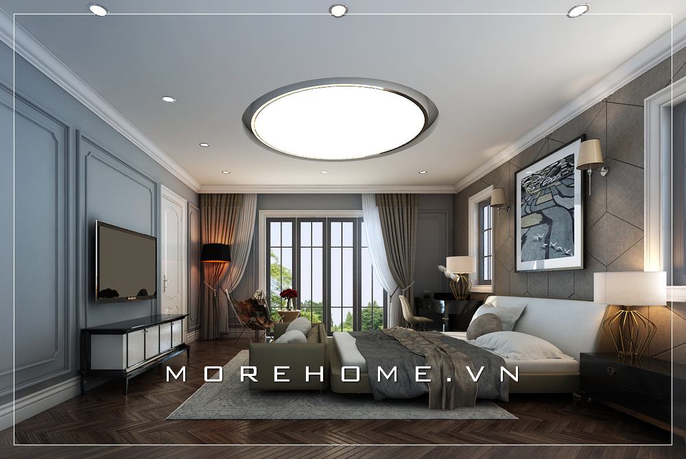 Thiết kế nội thất phòng ngủ phong cách hiện đại